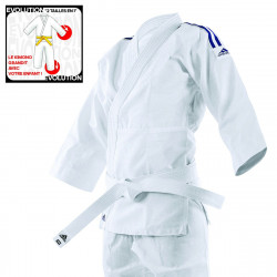 Adidas Evolution II - Judogi Débutant Evolutif Toile - 90 cm à 160 cm