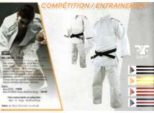 Judogi - Compétition 990g - Adidas - 150 cm <> 210 cm (Blanc)
